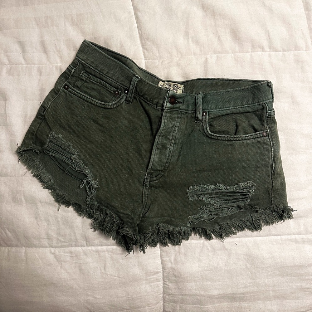 Free People Jean Shorts